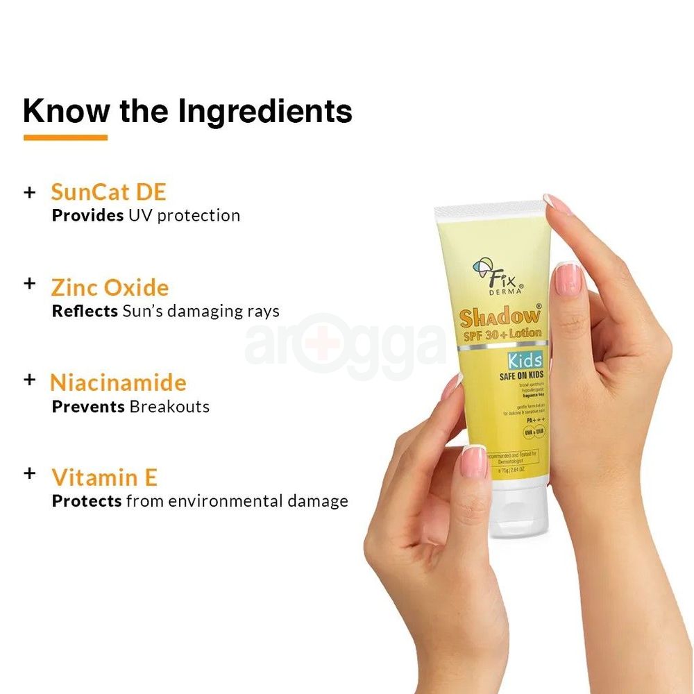 Fixderma Shadow SPF 30+ PA+++ Lotion for Kids 75g  