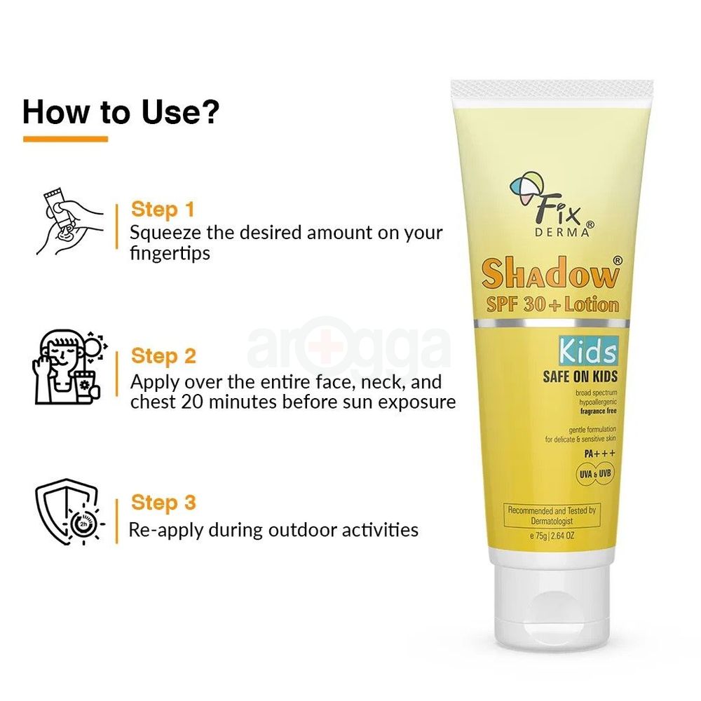 Fixderma Shadow SPF 30+ PA+++ Lotion for Kids  