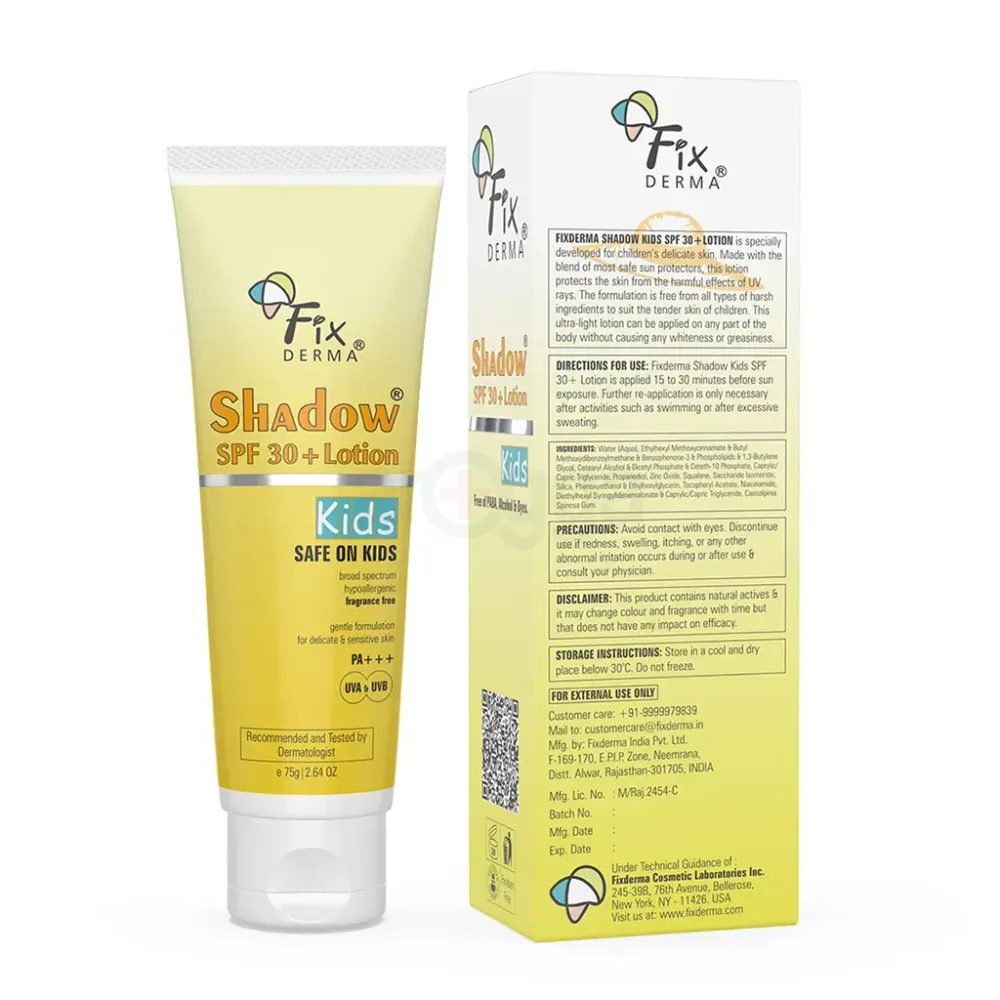 Fixderma Shadow SPF 30+ PA+++ Lotion for Kids 75g  