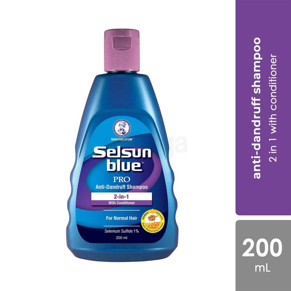 Selsun Blue Pro 2 in 1 Anti Dandruff Shampoo with Conditioner for Normal Hair  