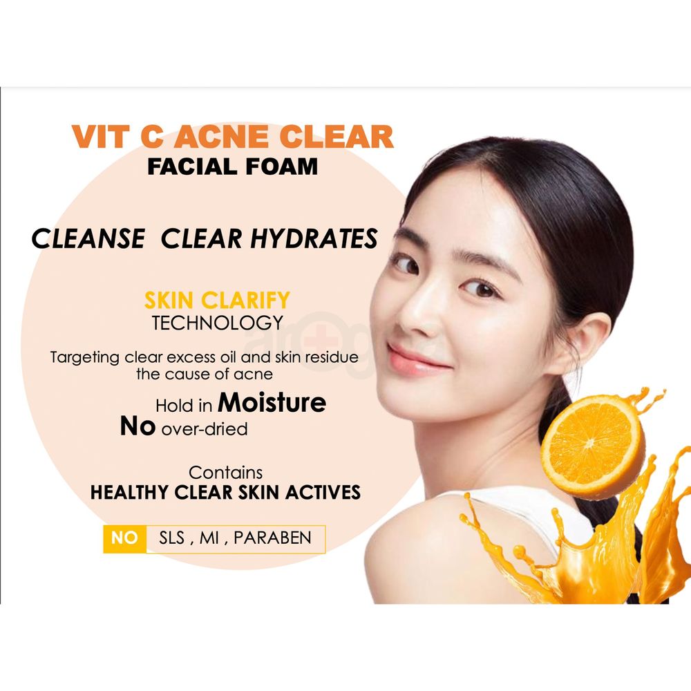 Mistine Vitamin C Acne Clear Facial Foam 85g  