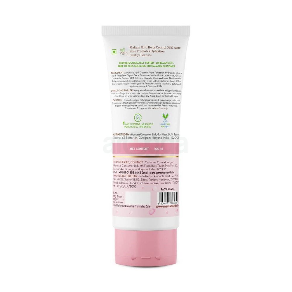 Mamaearth Multani Mitti Facewash for Acne & Oil Control 100ml  