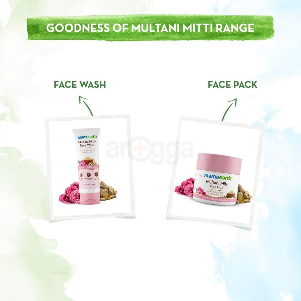 Mamaearth Multani Mitti Facewash for Acne & Oil Control 100ml  