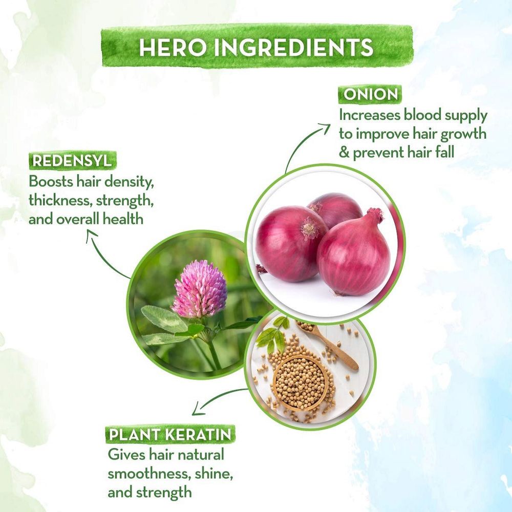 Mamaearth Onion Hair Oil with Onion Oil and Redesnyl for Hairfall Control  