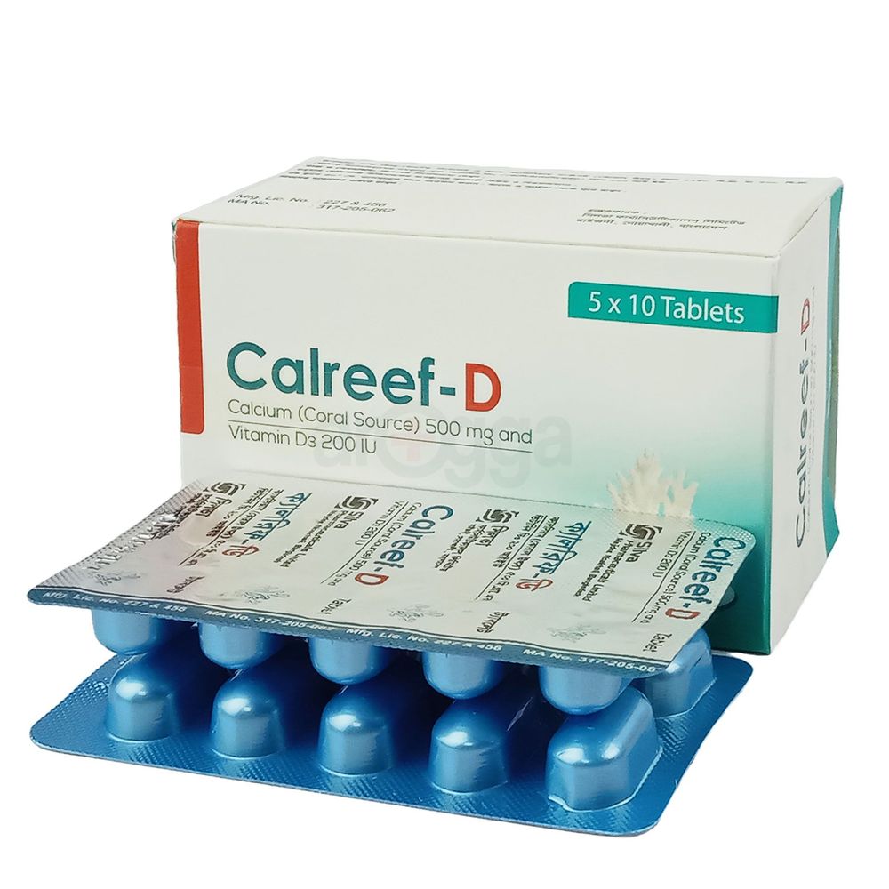 Calreef- D 500mg+200IU tablet