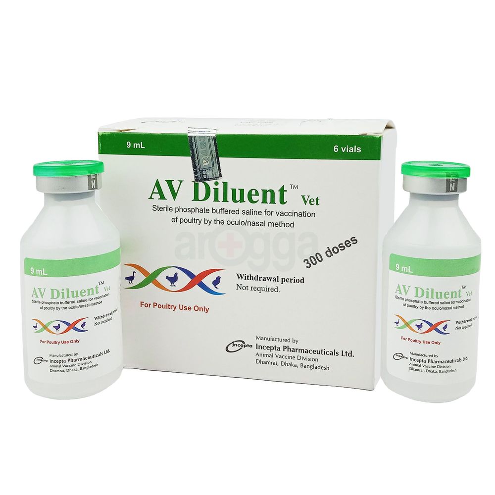 AV Diluent 300 Doses Vet  