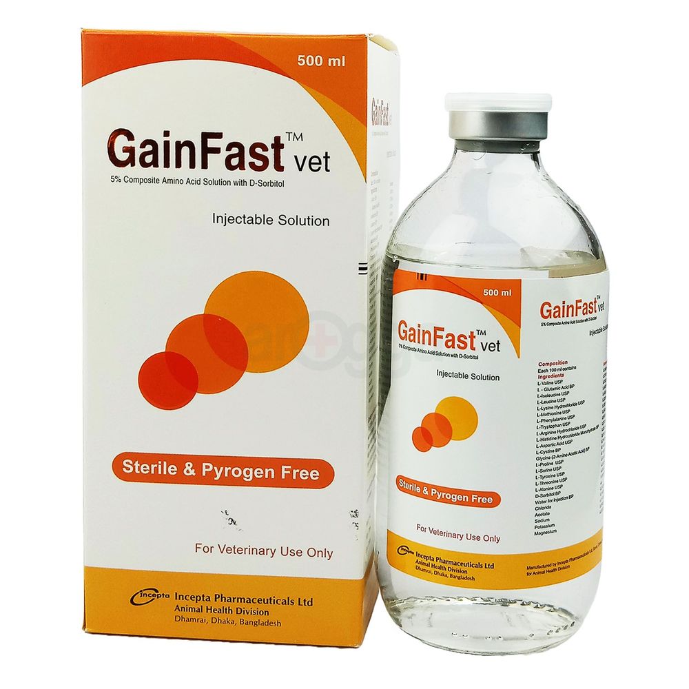 Gainfast Vet Injectable 500ml  