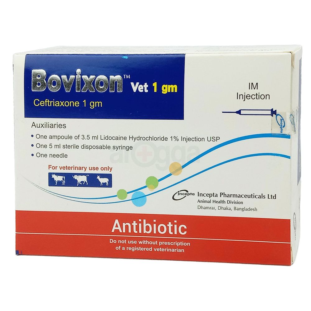 Bovixon Vet 1gm Injection price in Bangladesh | Arogga