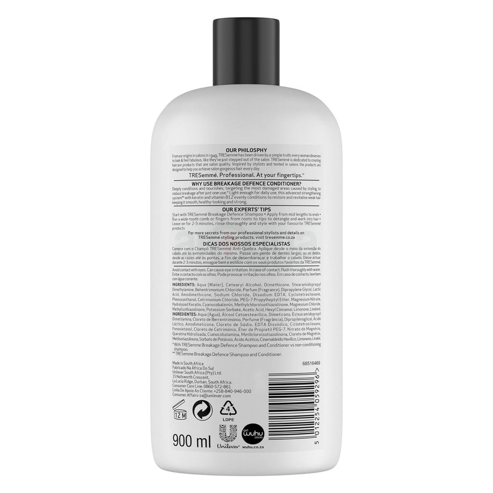TRESemme Care & Protect Breakage Defence with Vitamin B12 & Keratin for Hair Prone to breakage Conditioner  