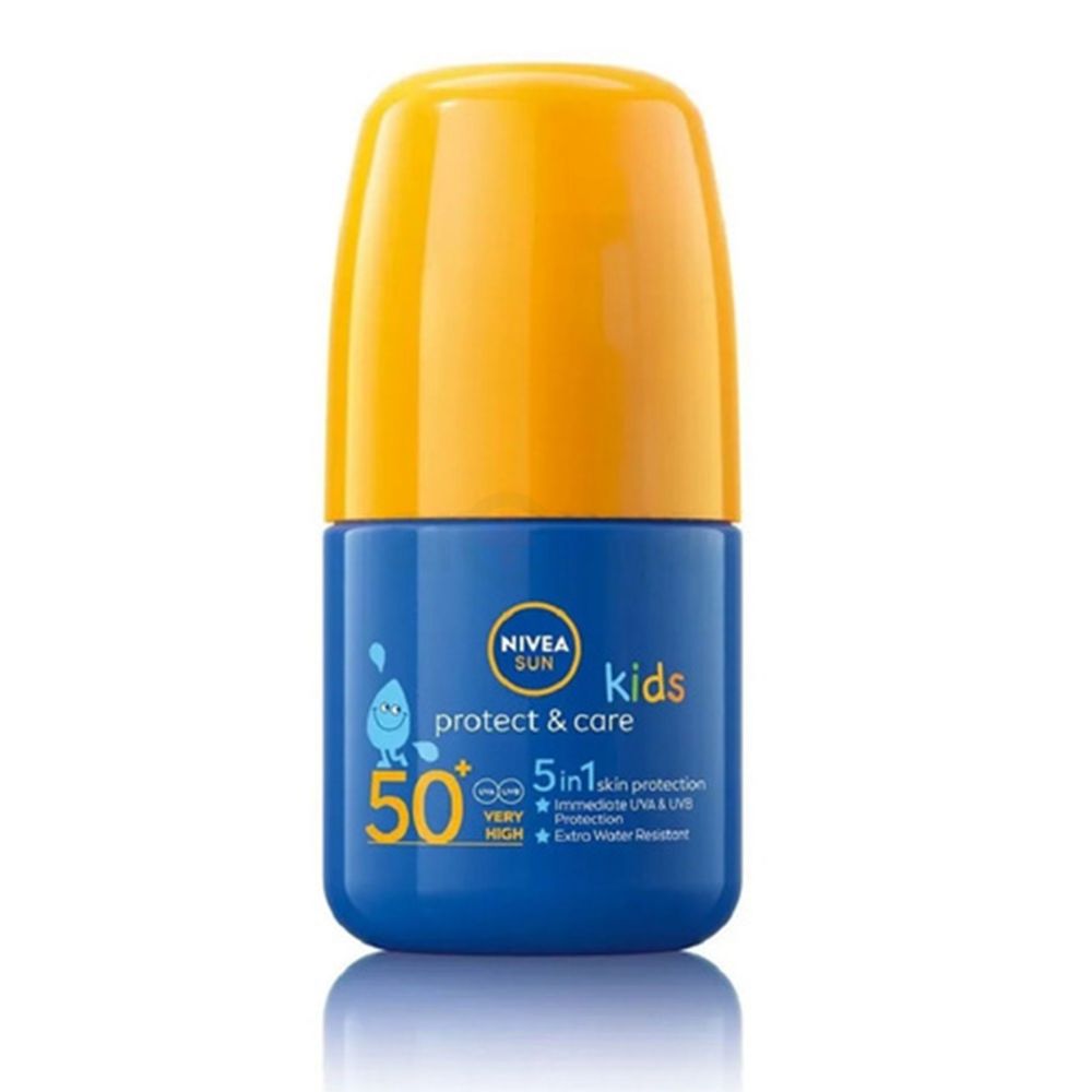 Nivea Sun Kids Protect & Care 5 In 1 Skin Protection Roll On SPF 50+ 50ml  