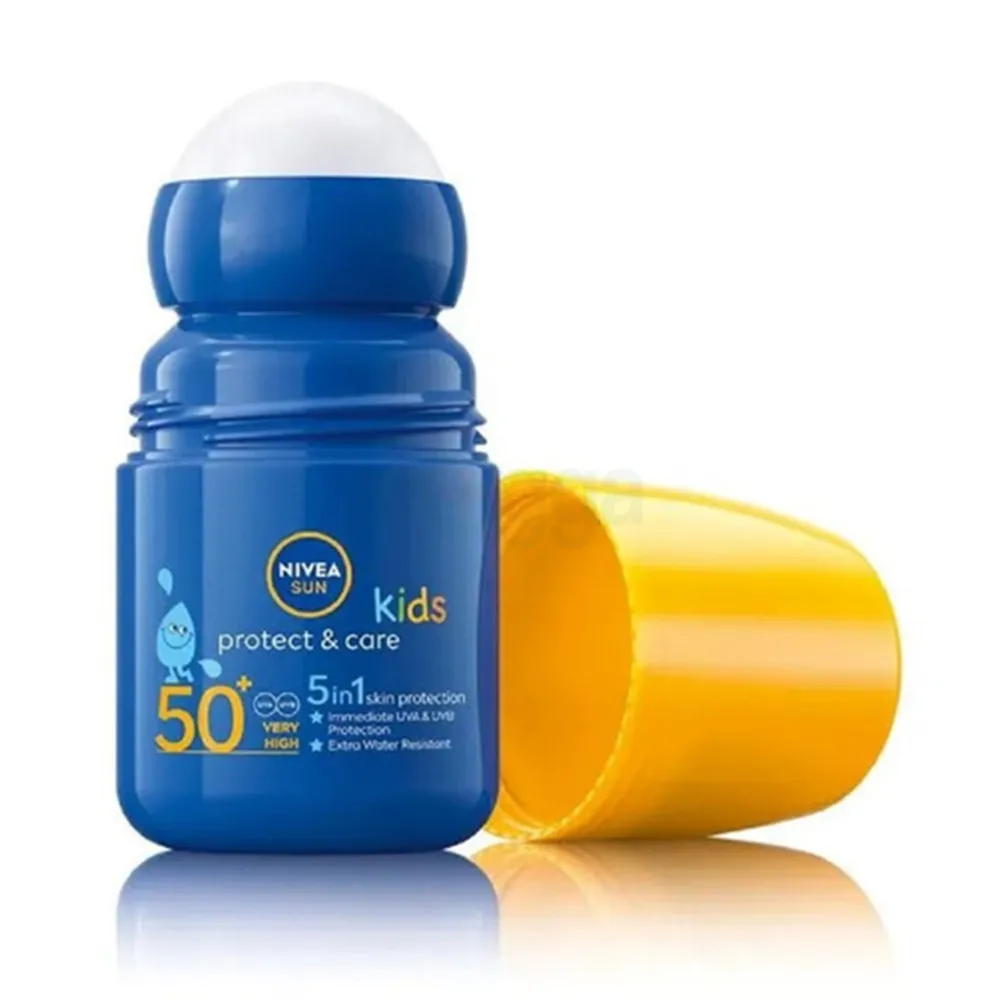 Nivea Sun Kids Protect & Care 5 In 1 Skin Protection Roll On SPF 50+ 50ml  