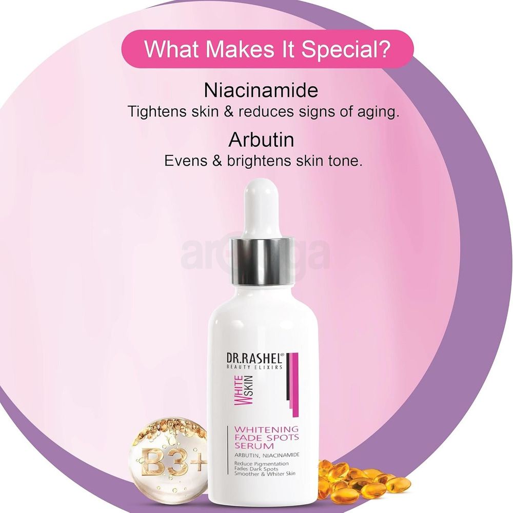 Dr. Rashel White Skin Whitening Fade Spots Serum with Arbutin and Niacinamide  