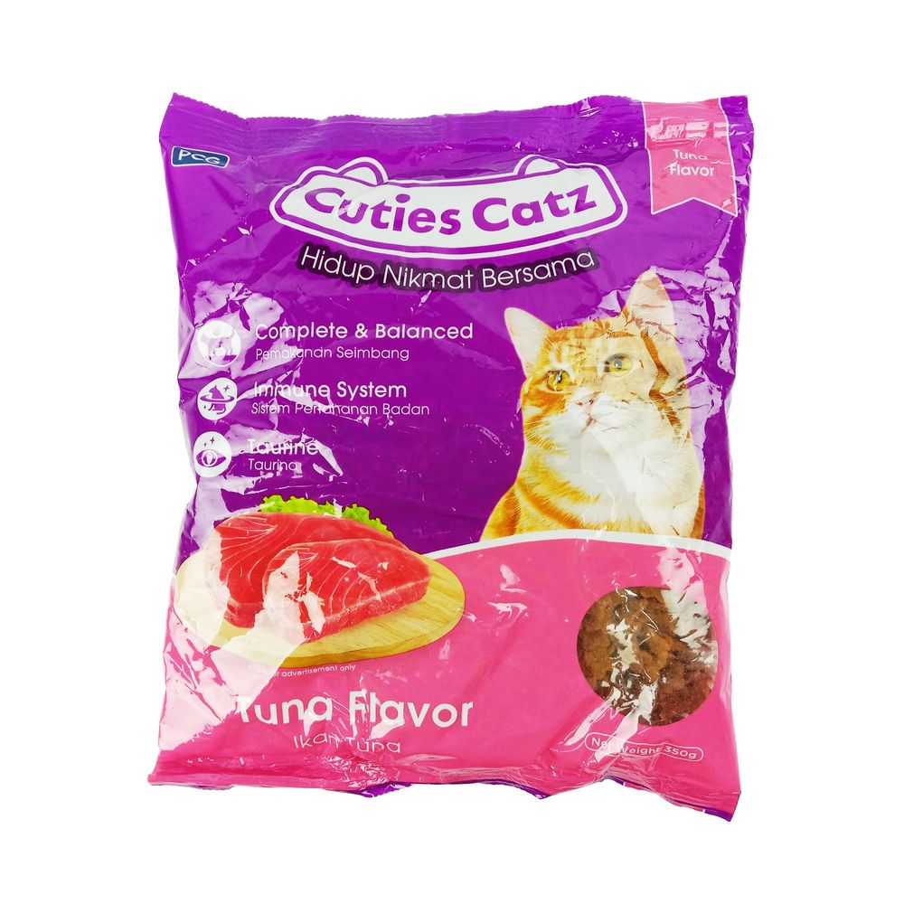 Cuties Catz Tuna Flavored Cat Food 350gm  