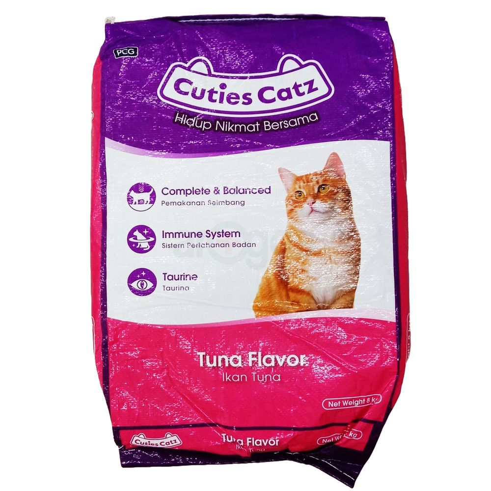 Cuties Catz Tuna Flavour Cat Food 8kg  