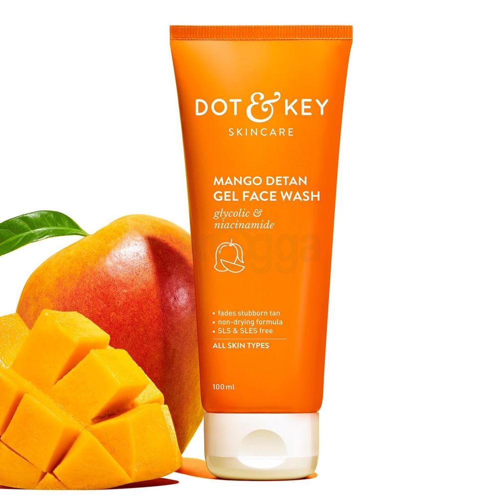 Dot and Key Mango Detan Gel Facewash with Glycolic and Niacinamide for All Skin Types  