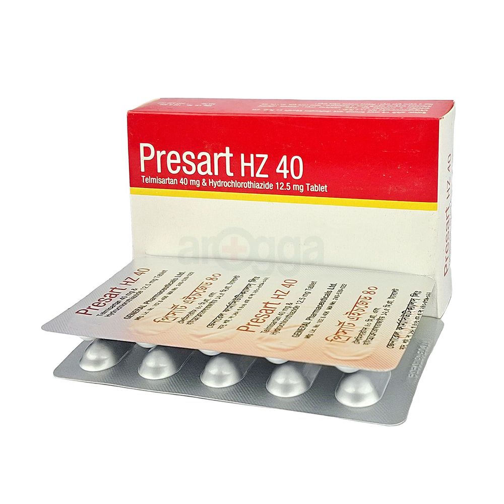 Presart HZ 40mg+12.5mg tablet