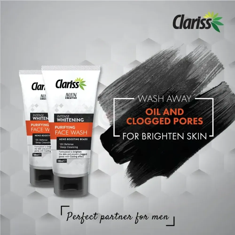 Clariss Intense Purifying Face Wash For Men 100ml  
