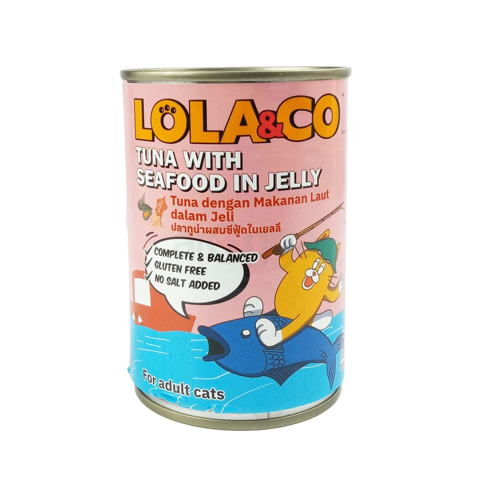 Lola & Co Can Tuna with Seafood in Jelly400gm  