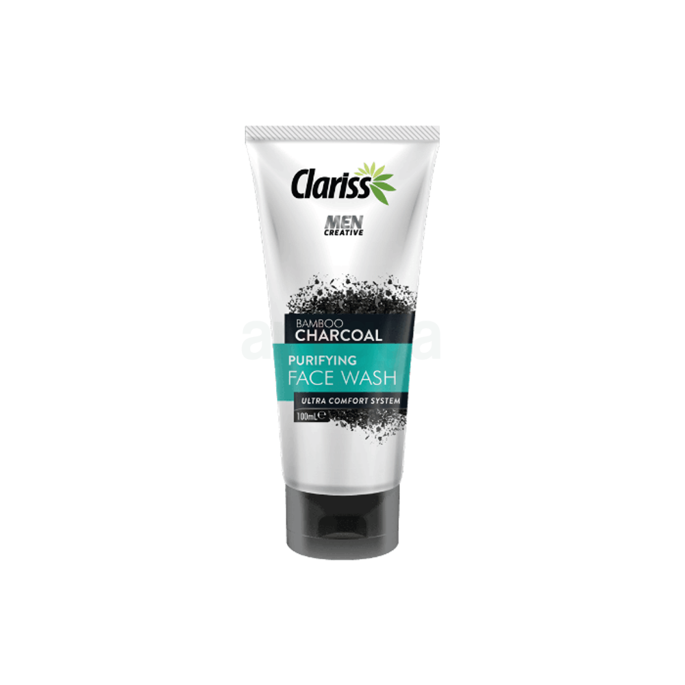 Clariss Purifying Face Wash For Men Bamboo Charcoal 100ml  
