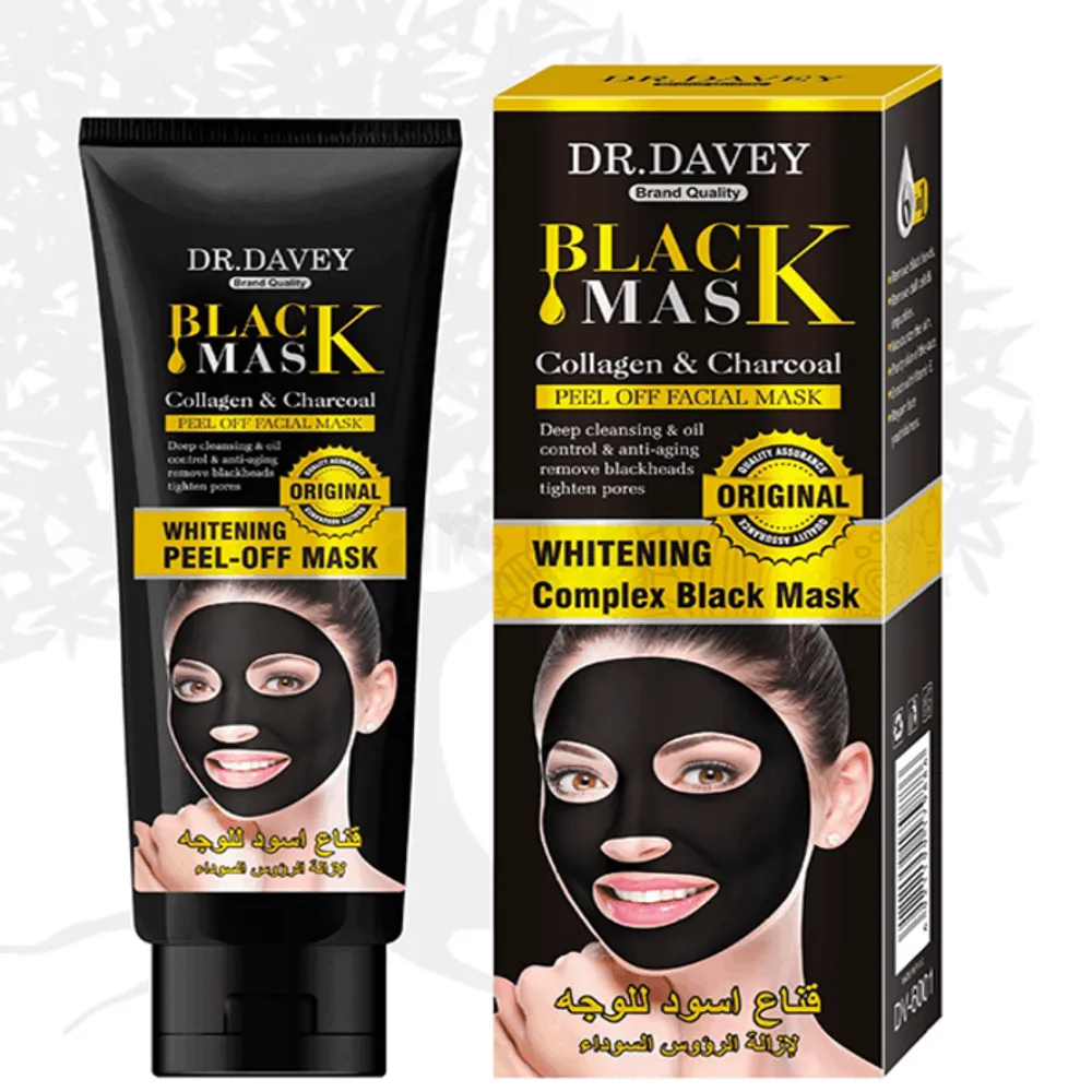 Dr. Davey Collagen & Charcoal Peel Off Facial Black Mask  