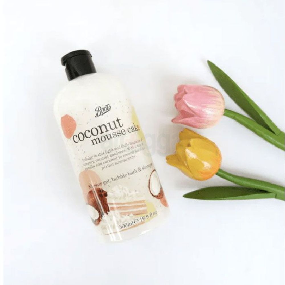 Boots Coconut Mousse Cake Shower Gel, Bubble Bath & Shampoo  