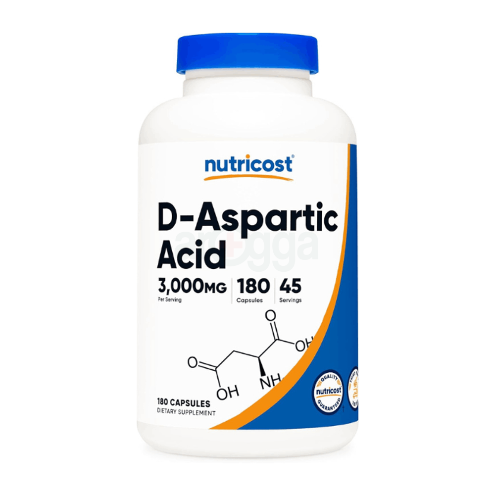 Nutricost D-Aspartic Acid (DAA) Capsules 3000mg Per Serving (180 Capsules)  