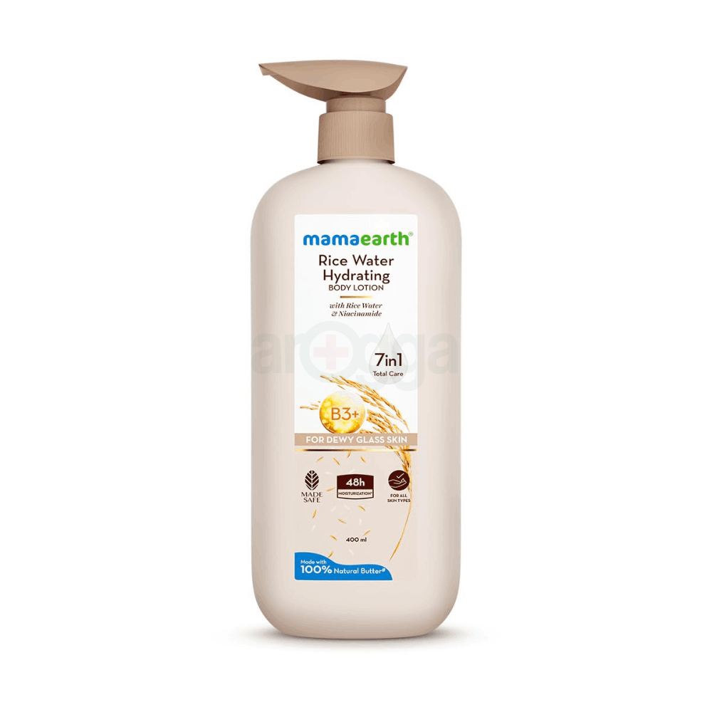 Mamaearth Rice Water Hydrating Body Lotion 400ml  