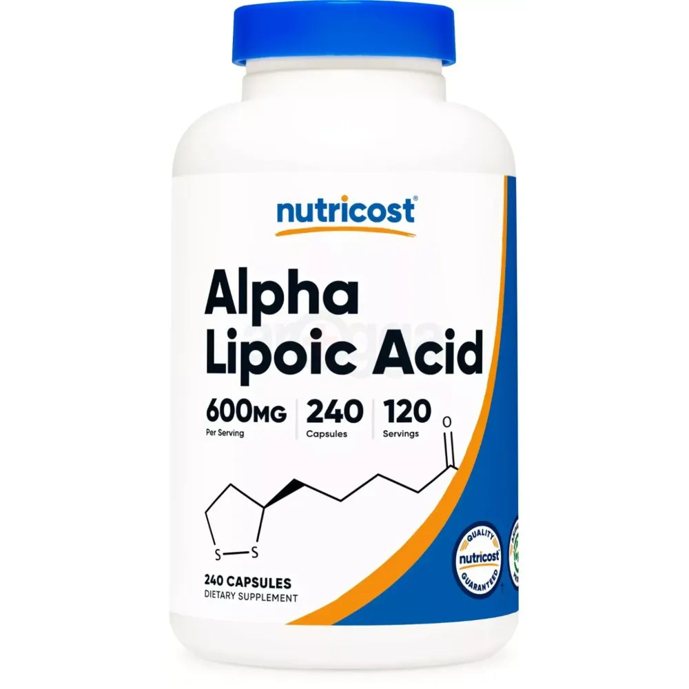 Nutricost Alpha Lipoic Acid - 600mg Per Serving - 240 Capsules  