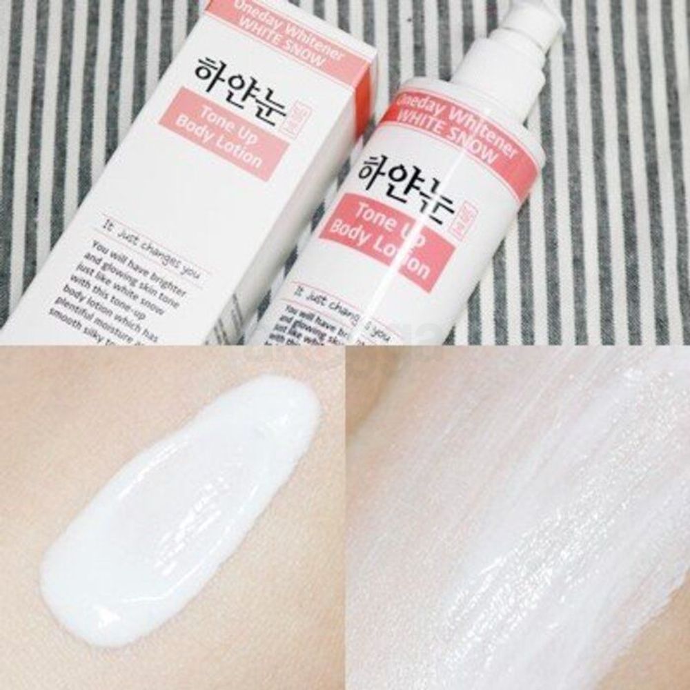 Nella Oneday Whitener White Snow Tone Up Body Lotion  