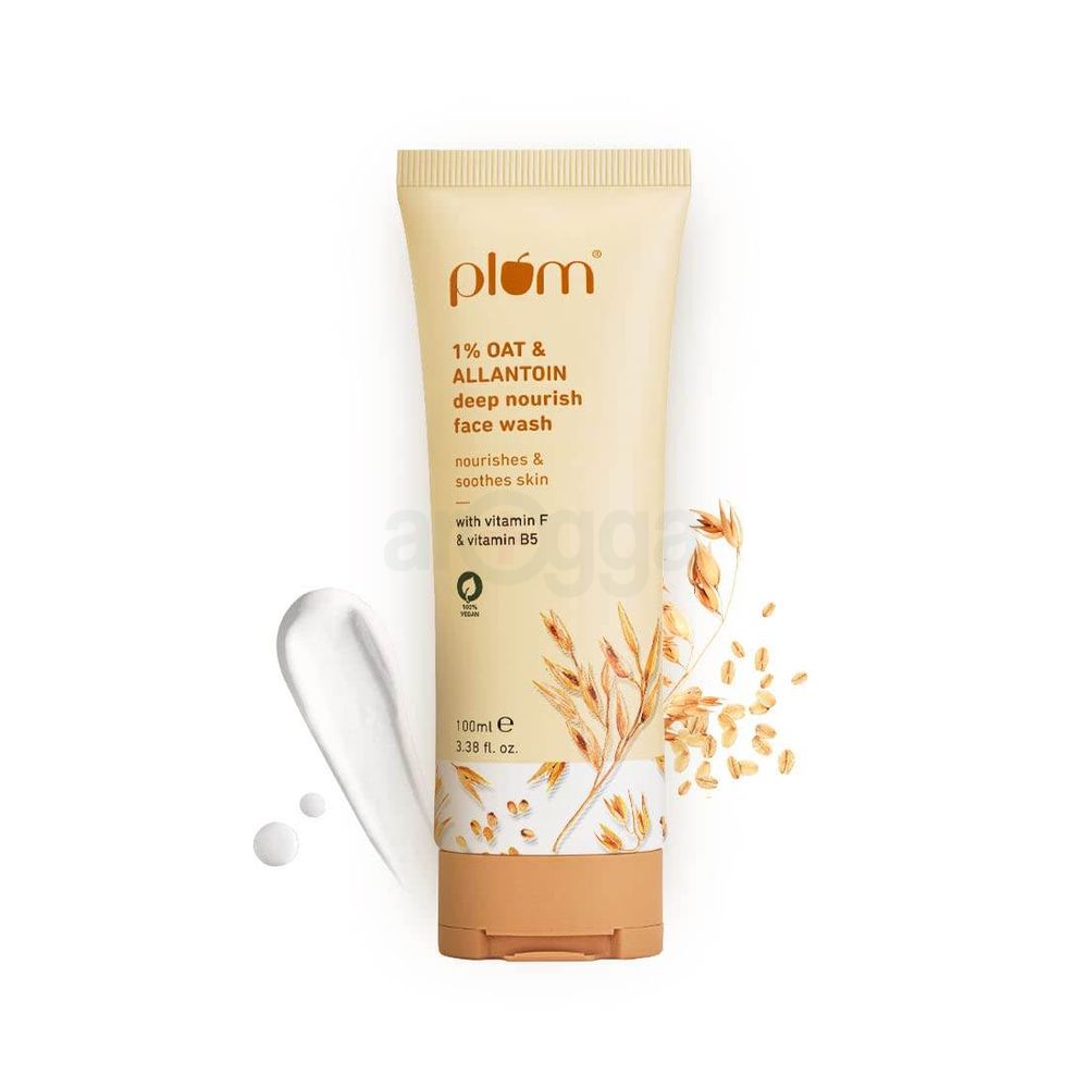 Plum 1% Oat & Allantoin Deep Nourish Face Wash 100ml  