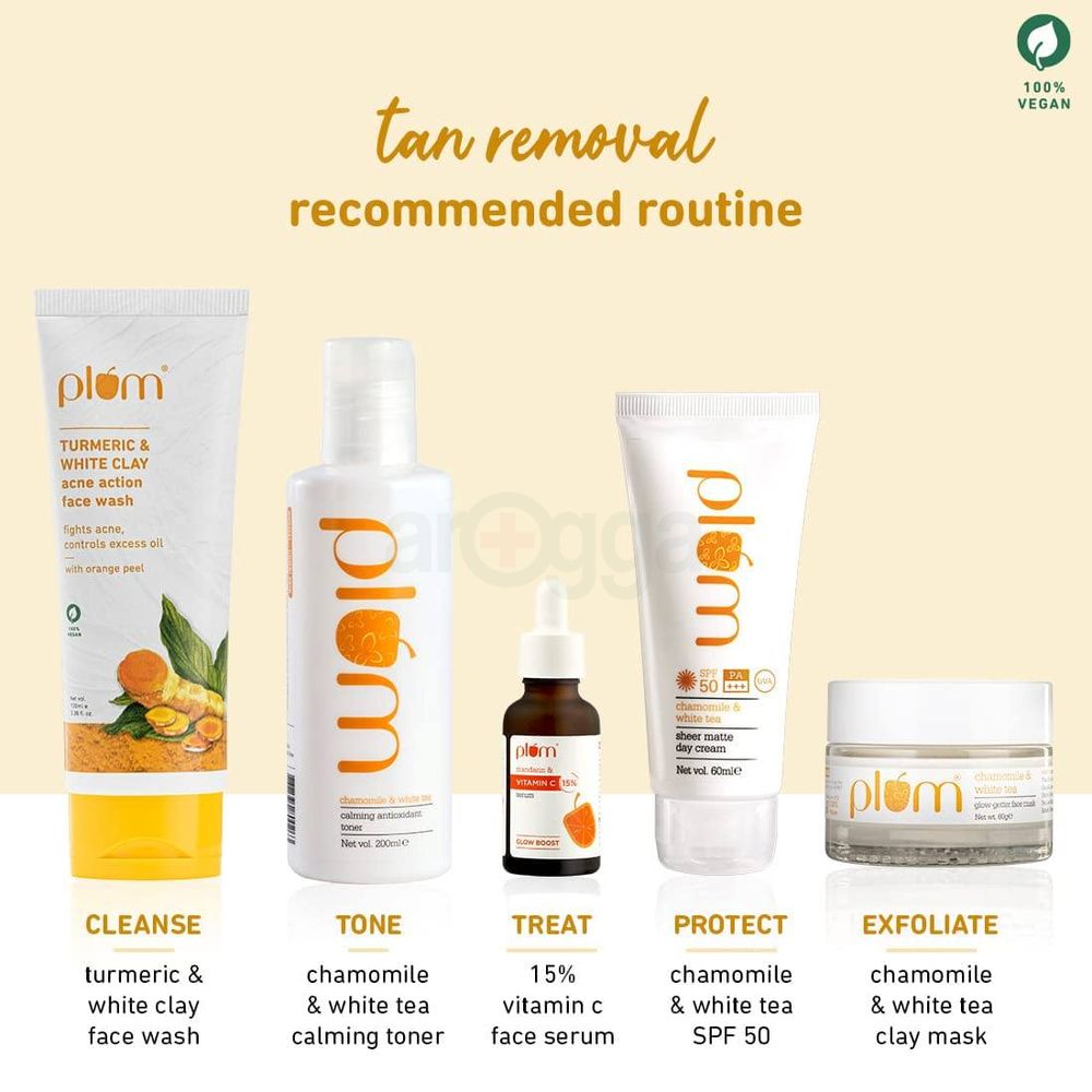 Plum Turmeric & White Clay Acne Action Face Wash  