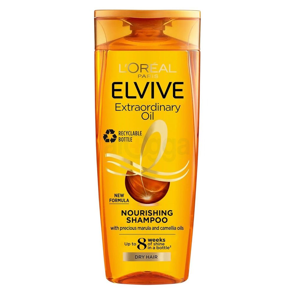 Loreal Paris Elvive Extraordinary Oil Nourshing Shampoo with Precious Marula and Camellia Oils for Dry Hair  