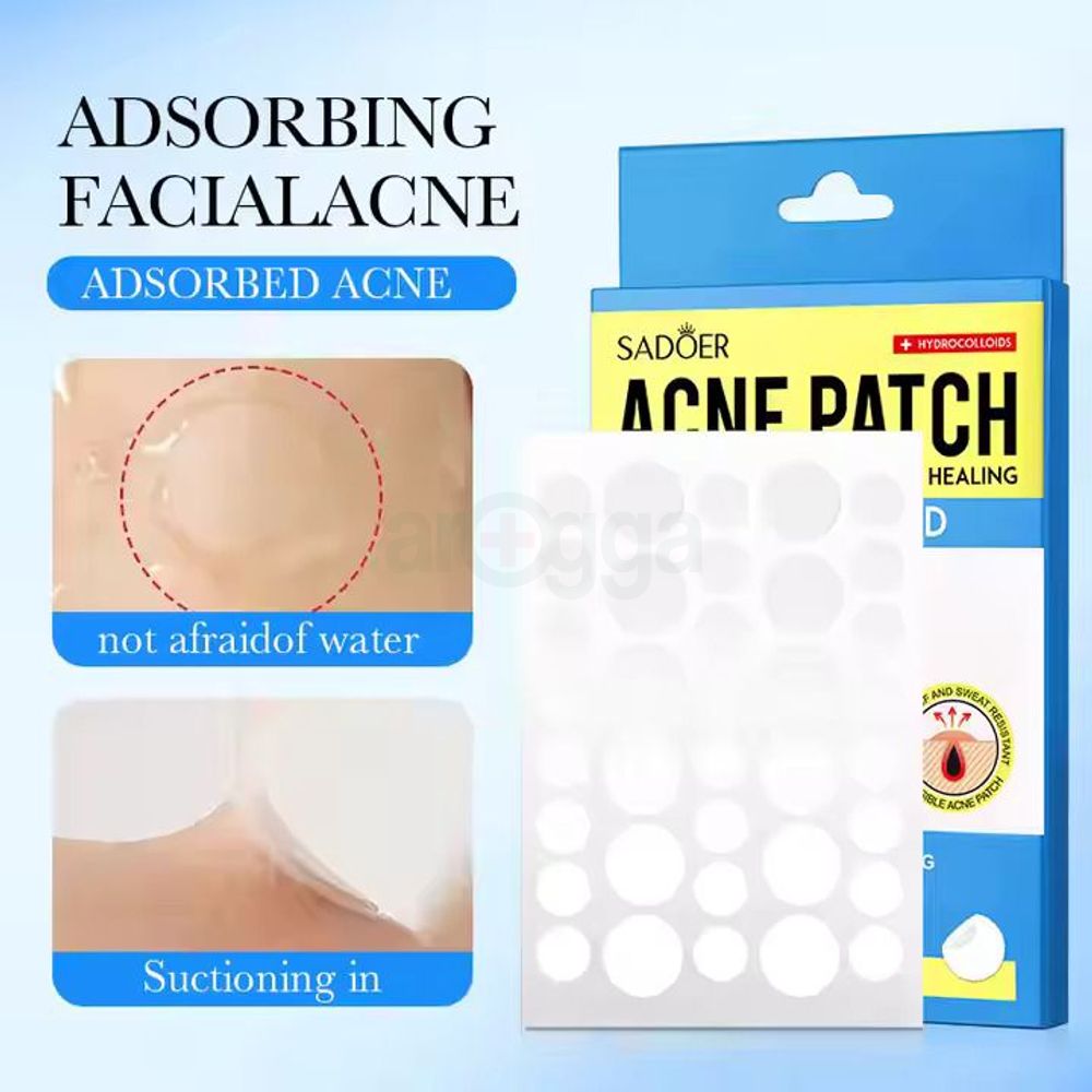 Sadoer Extra Strong Acne Patch with Salicylic Acid & Hydrocolloids 2 Size Types - 36 pcs  