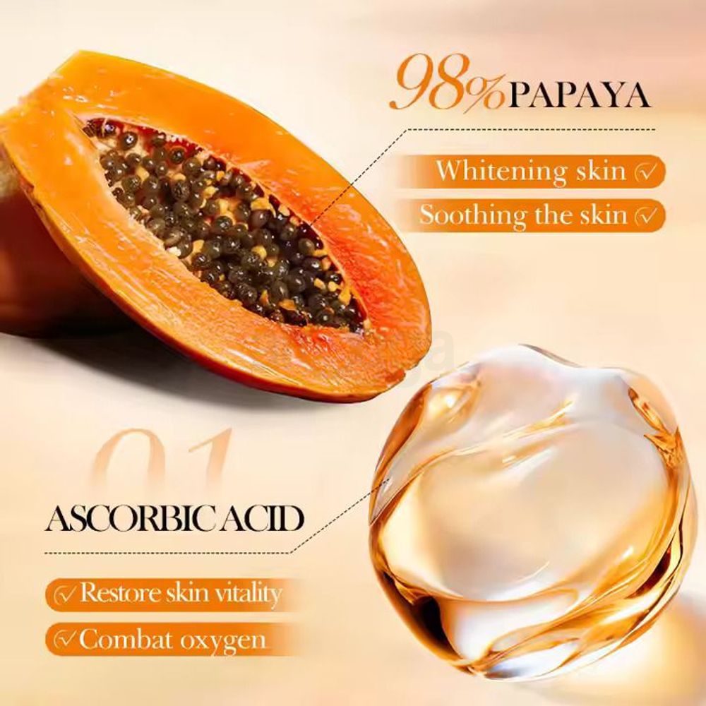 Bioaqua Whitening Nourish PawPaw Moist Face Cream with Papaya & Vitamin C - 300g  