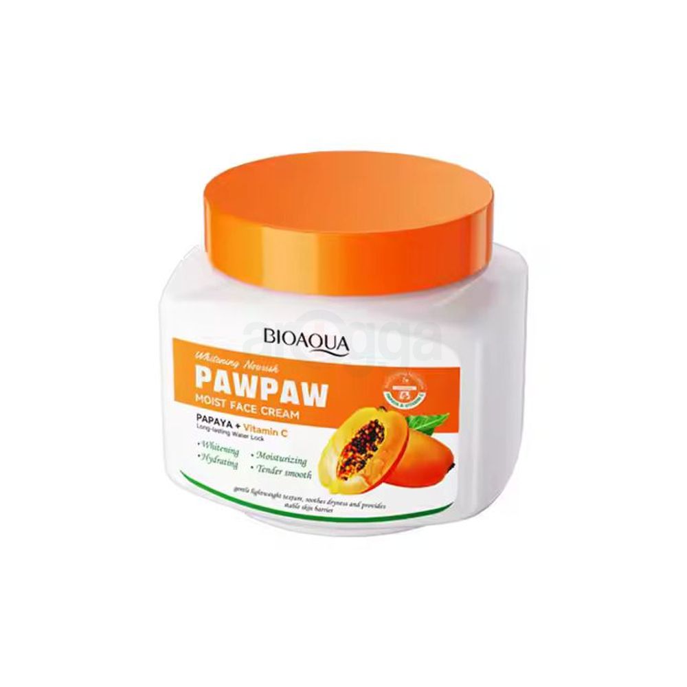 Bioaqua Whitening Nourish PawPaw Moist Face Cream with Papaya & Vitamin C - 300g  
