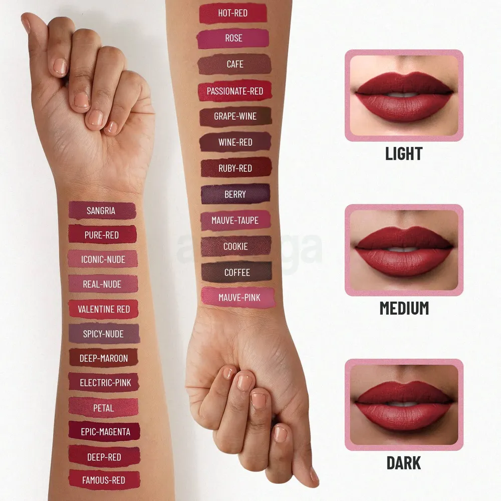 Swiss Beauty Matte Lip Ultra Smooth Liquid Lipstick-  Nude Bomb 27  