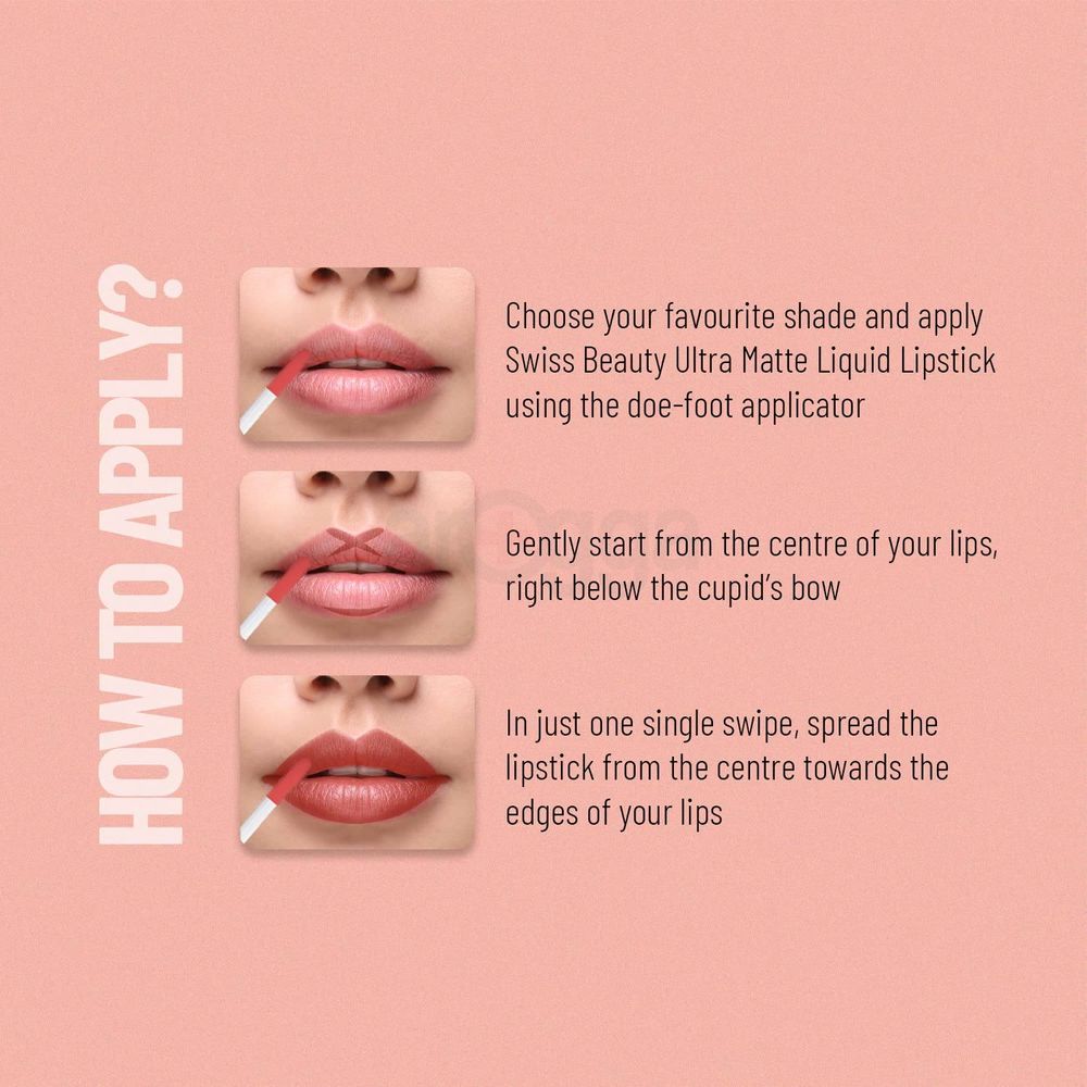 Swiss Beauty Matte Lip Ultra Smooth Liquid Lipstick- Berry Bloom 37  