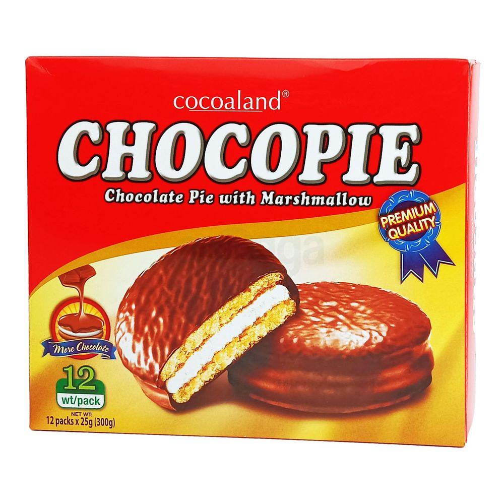 Cocoaland Chocolate Pie with Marshmallow (12 packs x 25g)  