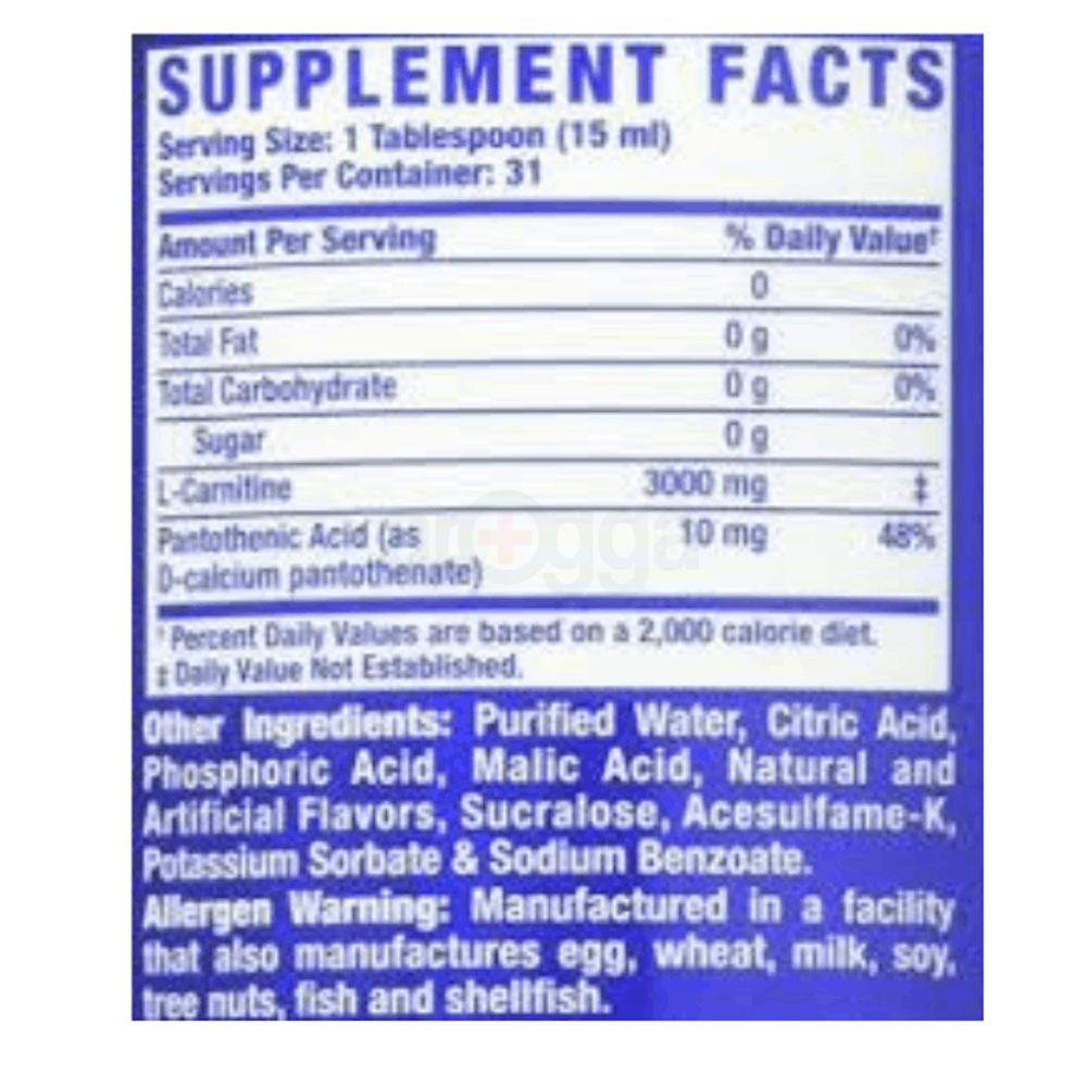 RC L-carnitine 3000mg Dietary Supplement   