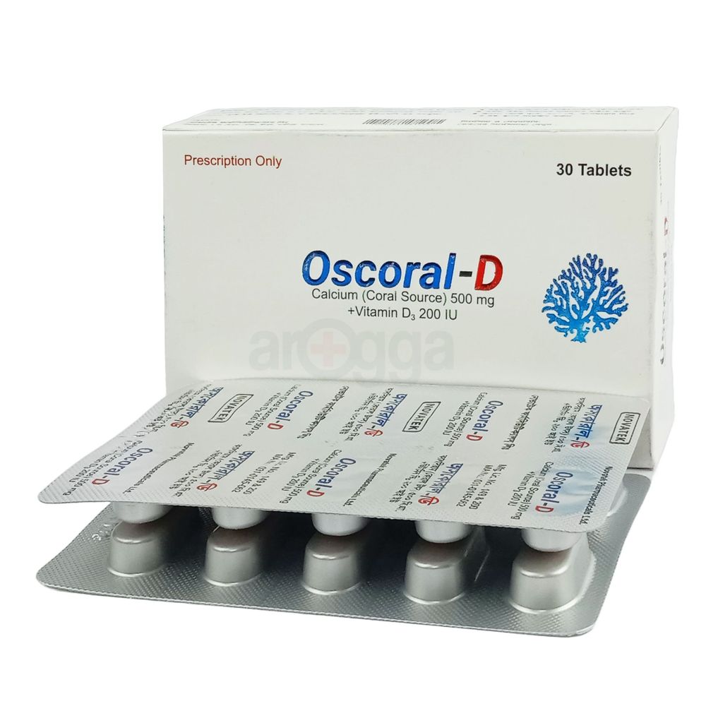 Oscoral D 500mg+200IU tablet