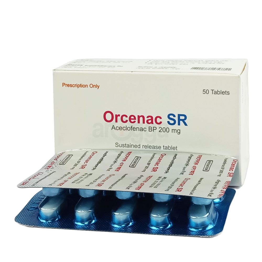 Orcenac SR 200mg tablet