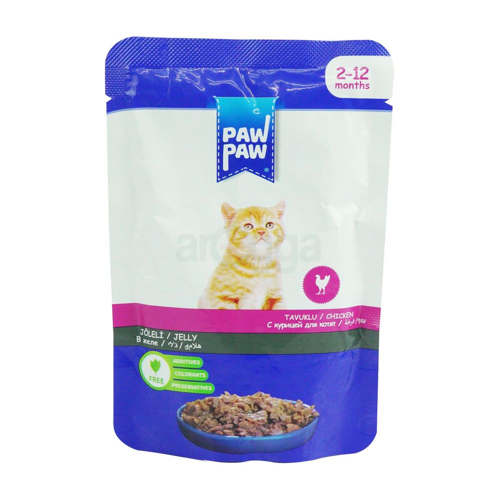 Paw Paw Pouch Kitten Chicken 85gm  