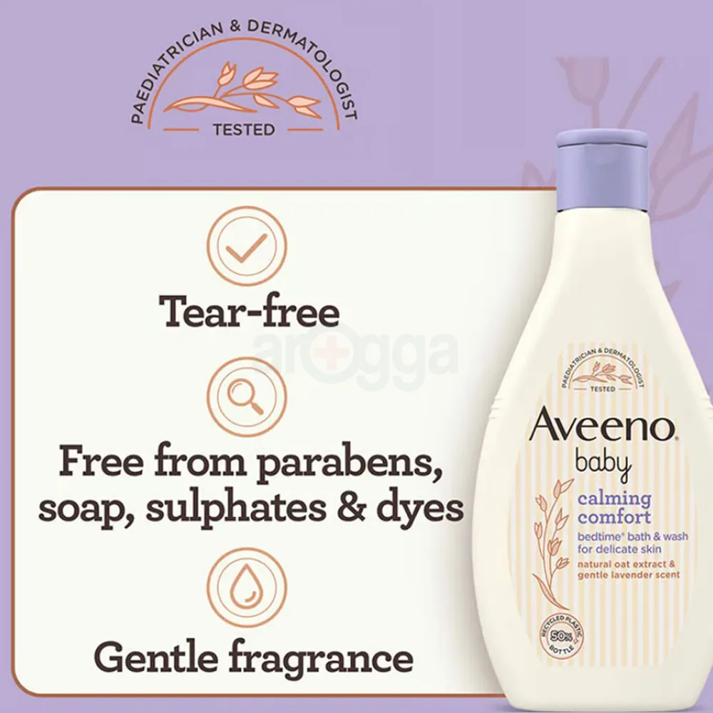 Aveeno Baby Calming Comfort Bedtime Bath & Wash for Delicate Skin  