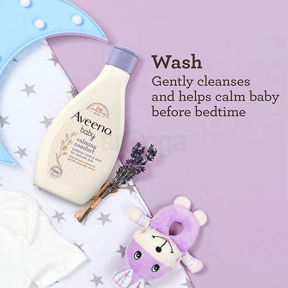 Aveeno Baby Calming Comfort Bedtime Bath & Wash for Delicate Skin  