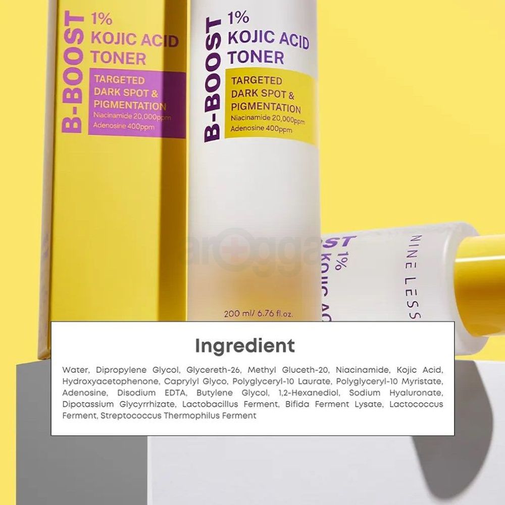 Nineless B Boost 1% Kojic Acid Toner for Dark spot and Pigmentation  