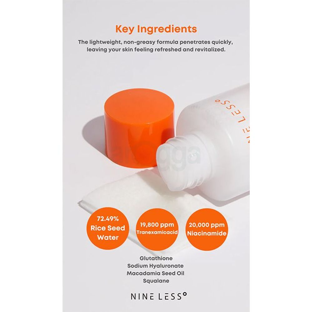 Nineless MELA-PRO Rice & TXA Toner for Targeted Melanin Rich Skin  