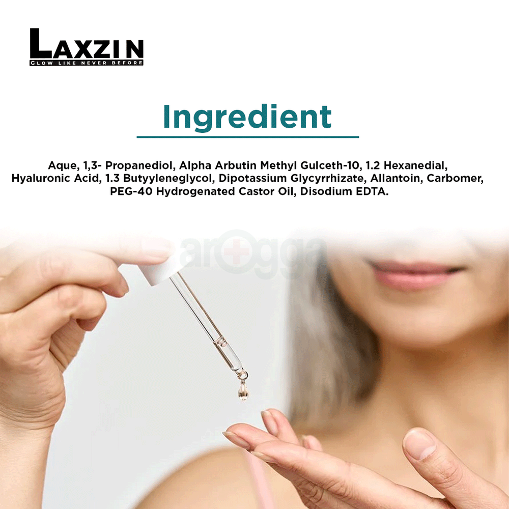 Laxzin Alpha Arbutin 02% With Hyaluronic Acid Serum  