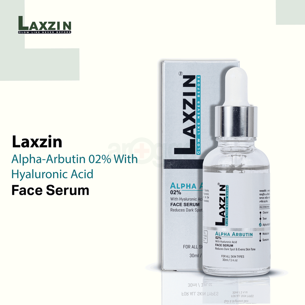 Laxzin Alpha Arbutin 02% With Hyaluronic Acid Serum  
