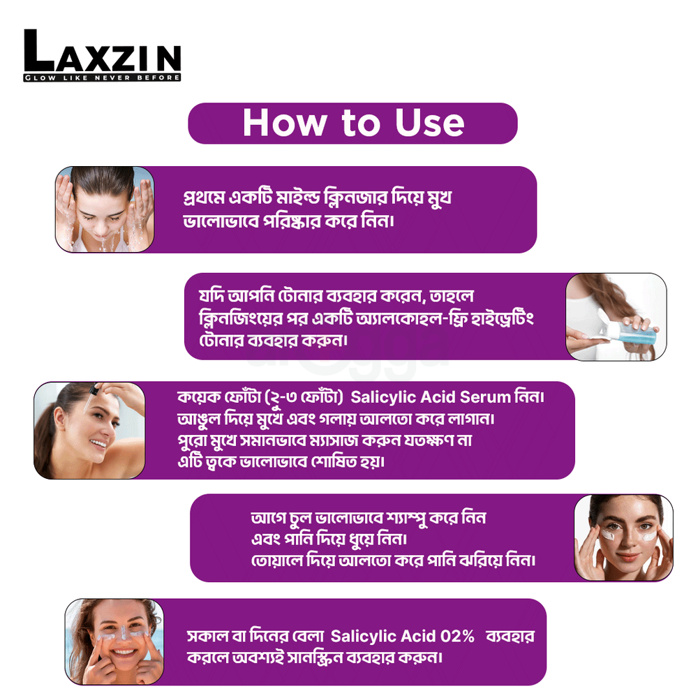 Laxzin Salicylic Acid 02% with Niacinamide Face Serum  