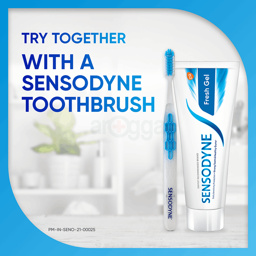 Sensodyne Fresh Gel Toothpaste (Free Sensodyne Toothbrush) 150gm  